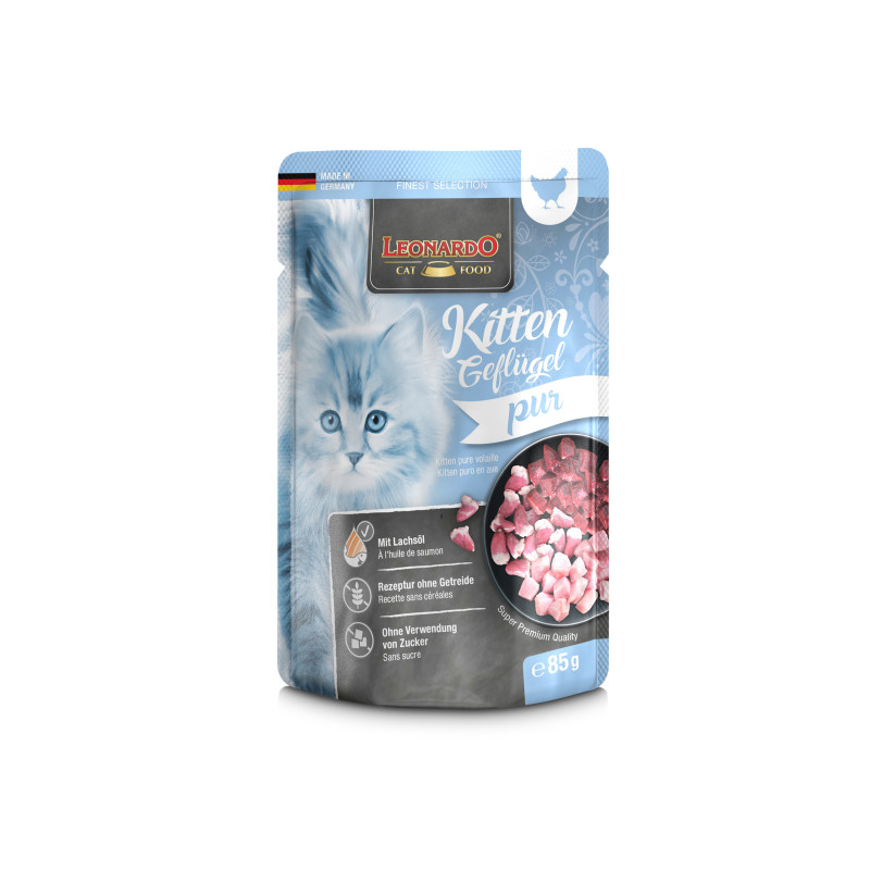 Leonardo Kitten Pollame 85 gr. (Bustina)