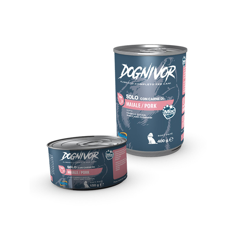 Drn - Dognivor Adult Schweinefleisch Dinkel und Kürbis 400gr