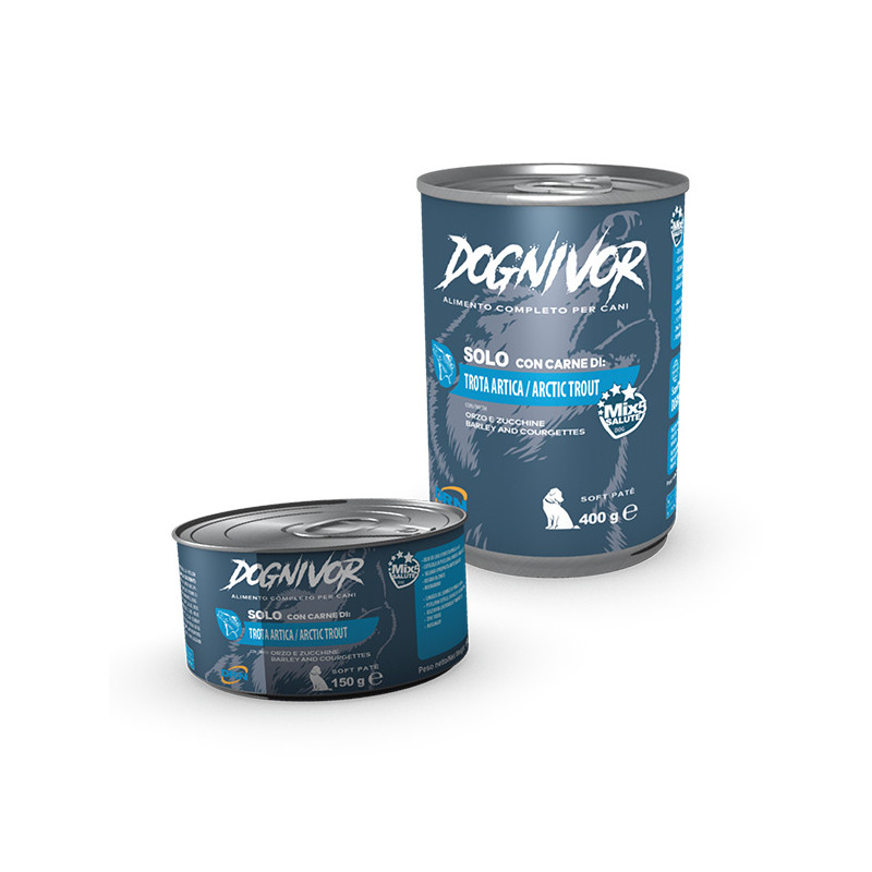 Drn - Dognivor Adult Arctic Trout Barley and Courgettes 150 gr