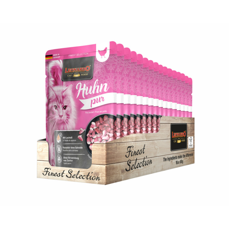 Leonardo Pure Hühnchen 85 gr.x 16 Beutel Leonardo Pure Hühnchen 85 gr.x 16 Beutel