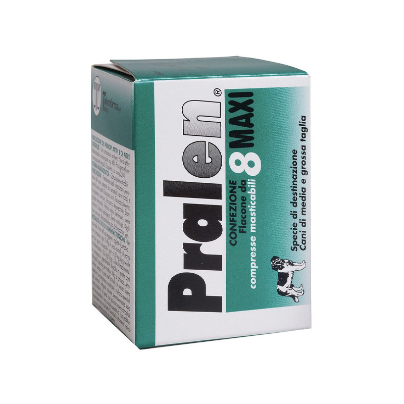 Teknofarma - Pralen maxi compresse per cani di media e grande taglia - Antielmintico polivalente vermifugo 120cpr