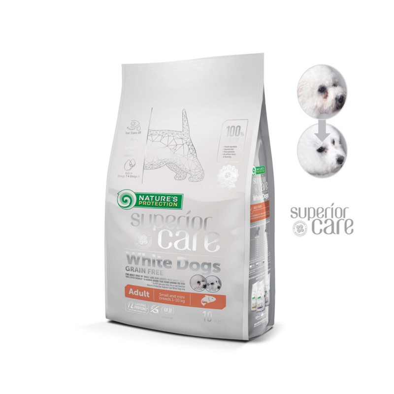 Nature's Protection Superior Care White Dogs Small Salmone 1,5 Kg