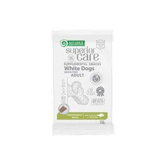Nature's Protection Superior Care Cane Snack White Dogs Hypoallergenic Dental Pesce Bianco 150 Gr - 
