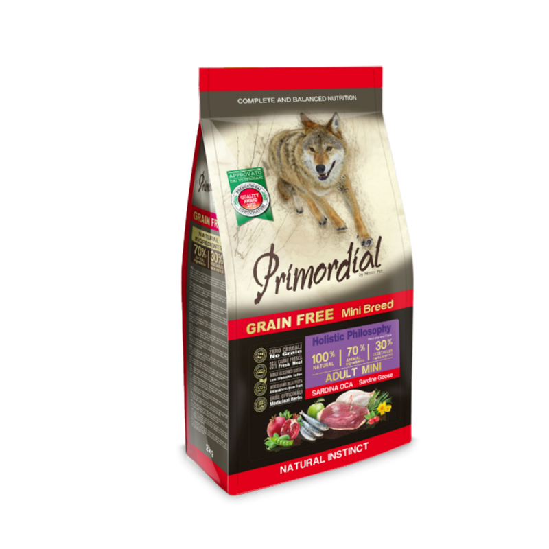Primordial Adult mini Sardines and Goose Grain Free 2 kg