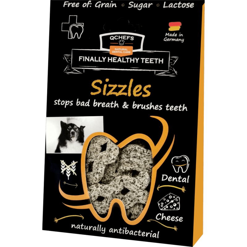 QCHEFS Sizzles zur Mundhygiene für Hunde 65g