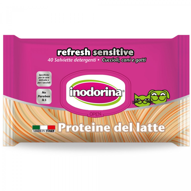 INODORINA MILCH PROTEIN WIPES 40 Stk.