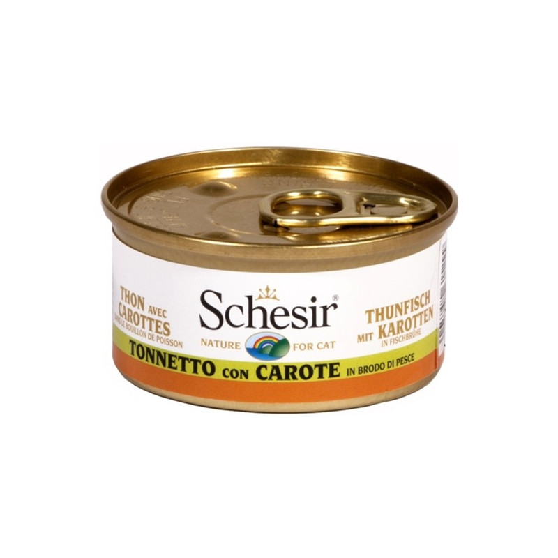 Schesir Cat Tuna with Carrots in Broth 70 gr.
