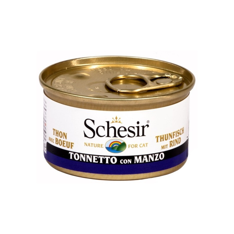 Schesir Cat Tuna with Beef Fillets in Jelly 85 gr.