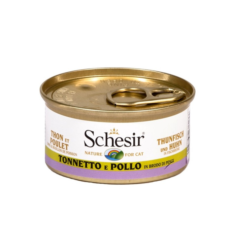 Schesir Gatto Tonnetto mit Hähnchenfilets in Brühe 70 gr.
