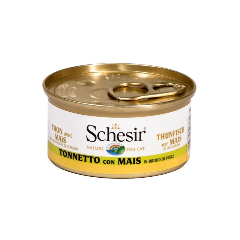 Schesir Cat Tuna with Corn in Broth 70 gr.