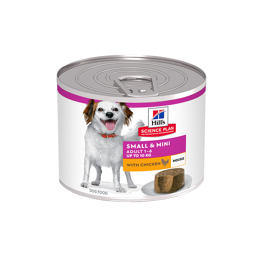 Hill's - adult small mini  mousse con pollo 200 gr.