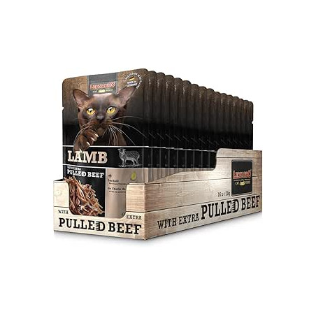 Leonardo Agnello con sfilaccetti di carne al manzo 16 x 70 gr. - 