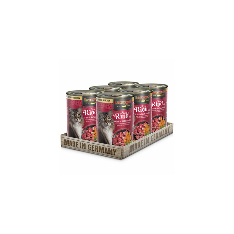 LEONARDO SUPERIOR can Beef with Game & Sweet Potatoes 6 x 400