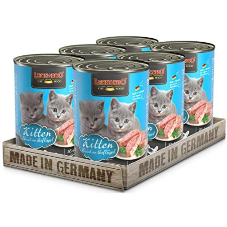 Leonardo Kätzchen 6 X 400 gr. (Blechdosen) - 