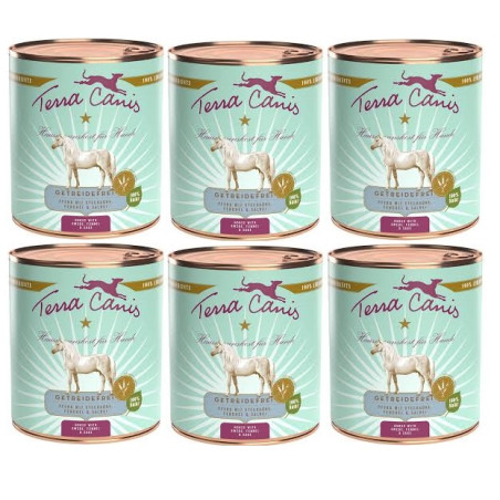 TERRA CANIS Grain Free Manzo zucchine, zucca e origano 6 X 800 gr. -
