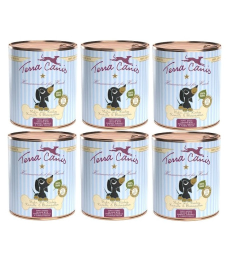 TERRA CANIS Puppy Manzo con mela, carote e rosa canina 6 X 800 gr. - 