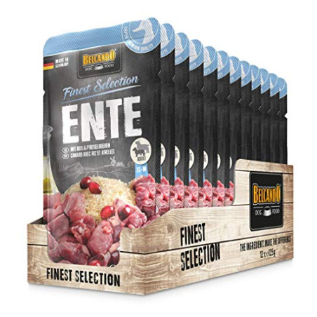 Belcando Ente mit Reis und Preiselbeeren 12 x 125 gr. (bustine) (Beutel) - 