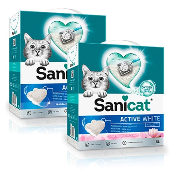 Sanicat - Lettiera Active White 6 lt - 
