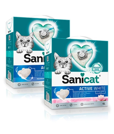 Sanicat - Lettiera Active White 6 lt - 