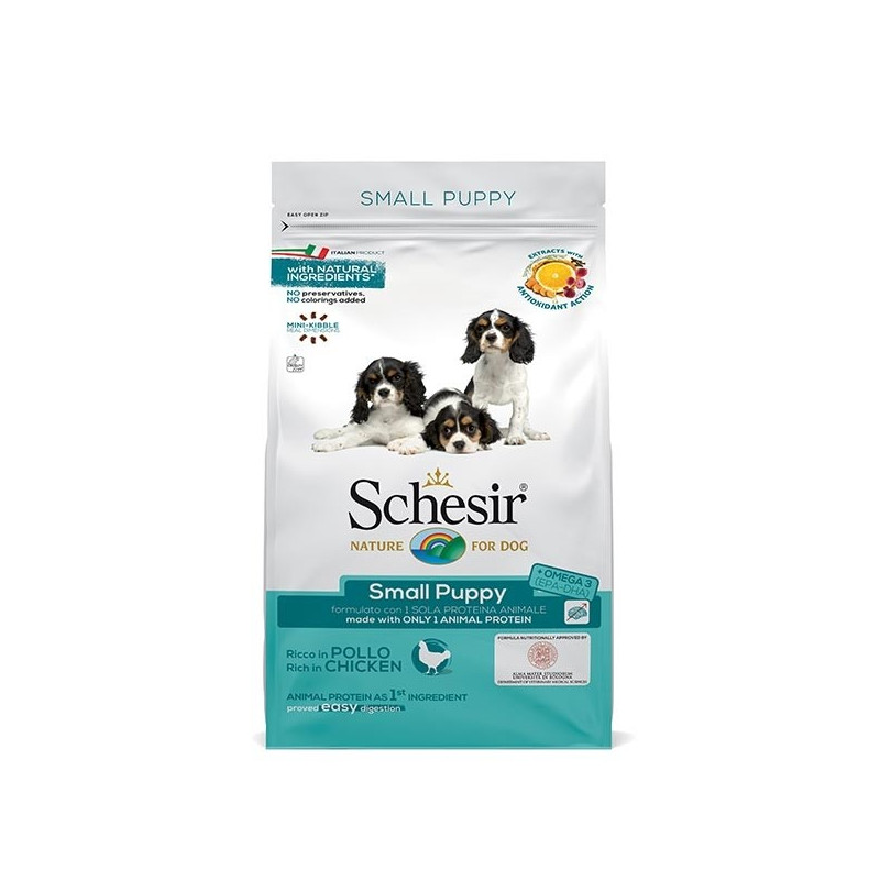 Schesir Cane Dry Line Mini Puppy with Chicken 2 kg.