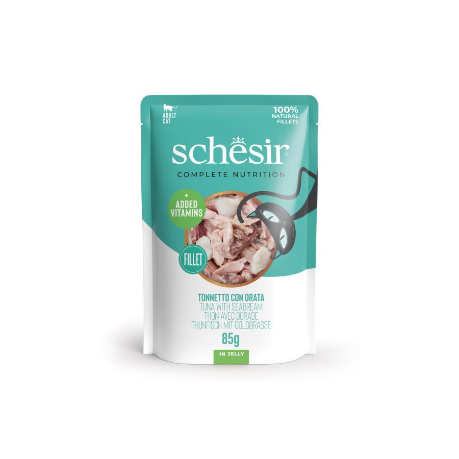 SCHESIR Fillets of Tuna and Sea Bream in Jelly 85 gr.
