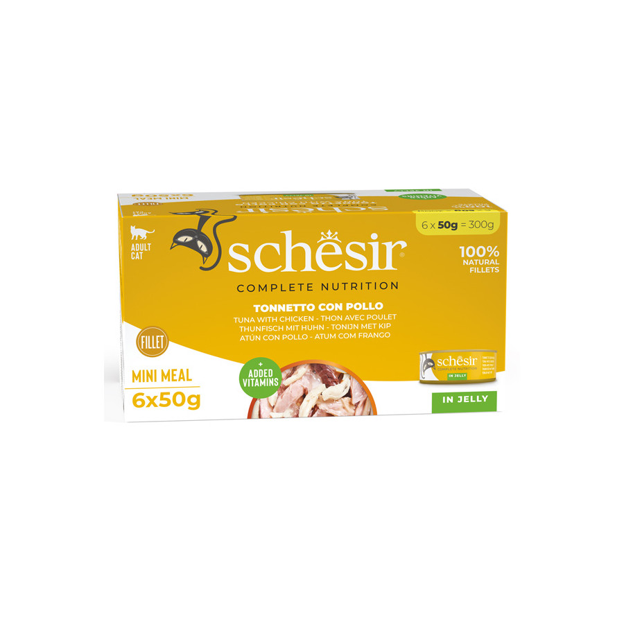 SCHESIR mit Hähnchenfilets in Gelee (6 Dosen à 50 gr.)