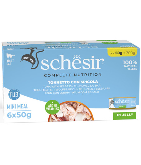 SCHESIR mit Lachs in Gelee (6 Dosen à 50 gr.) - 