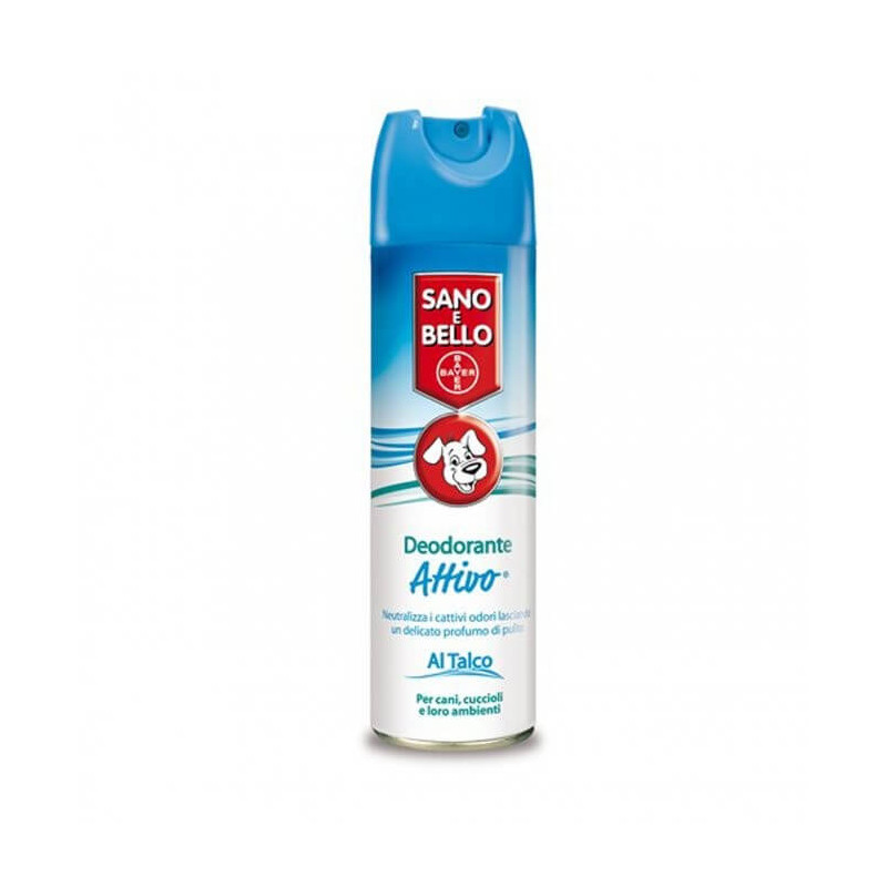 BAYER Deodorante Talco Attivo 250 ml. Sano & Bello