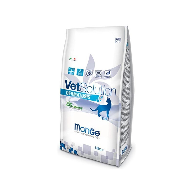 MONGE VETSOLUTION CAT DERMATOSE 1,5 KG MONGE VETSOLUTION CAT DERMATOSE 1,5 KG