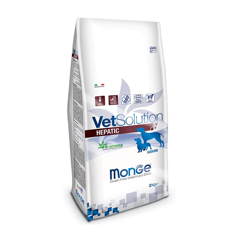 MONGE Vetsolution Hepatic 2 Kg. MONGE Vetsolution Hepatic 2 Kg.