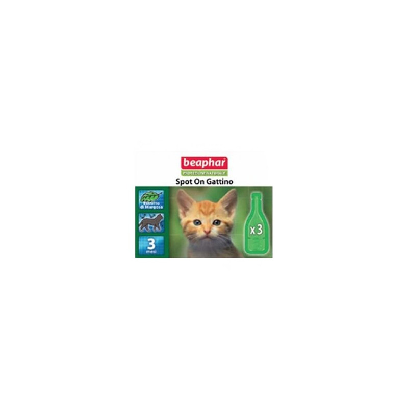 BEAPHAR -PROTEZIONE NATURALE- SPOT-ON GATTINO 3 pipette.