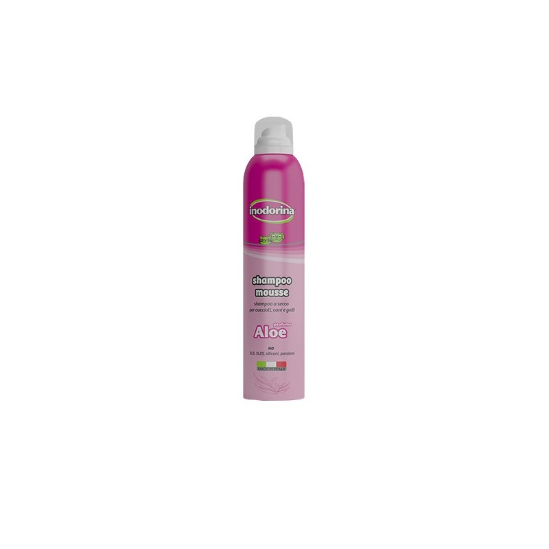 INODORINA SHAMPOO MOUSSE ALOE  300 ml.