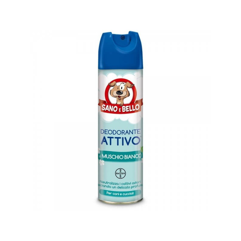 BAYER Deodorante Attivo Muschio Bianco 250 ml. Sano & Bello