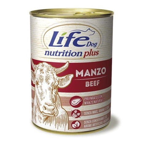 LIFE PET CARE Life Dog Nutrition Plus Beef in Chunks 400 gr.