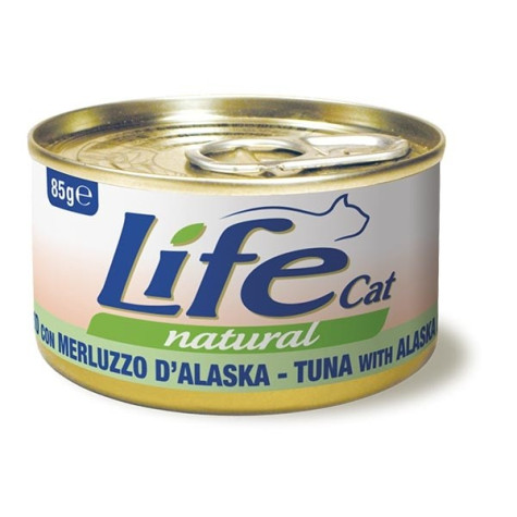 LIFE CAT NATURAL TUNA COD ALASKA 85 gr.