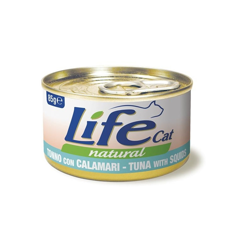 LIFE GATTO NATURAL TONNO CALAMARI 85 gr.