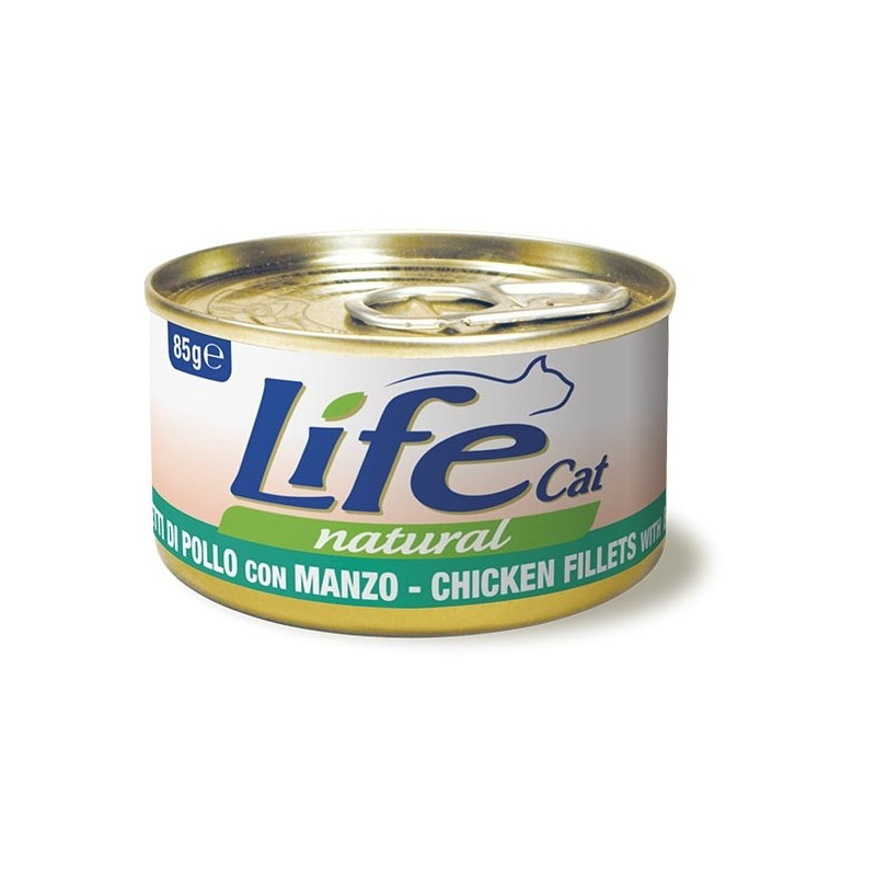 LIFE CAT NATÜRLICHES CHICKEN RIND 85 gr.