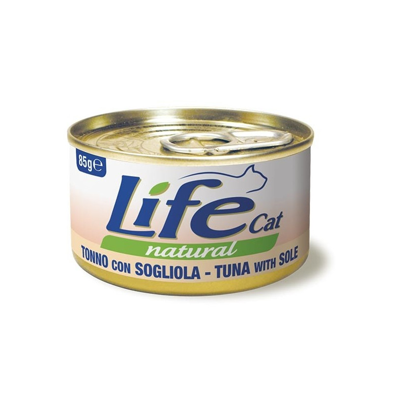 LIFE GATTO NATURAL TONNO SOGLIOLA 85 gr.