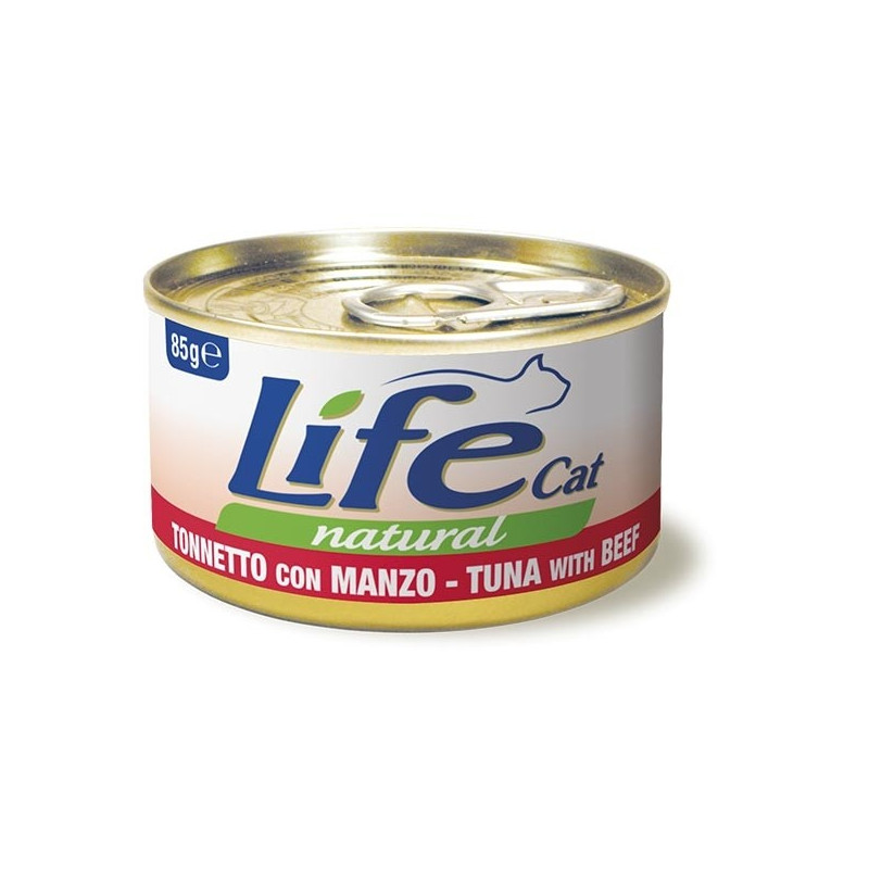 LIFE GATTO NATURAL TONNO MANZO 85 gr.