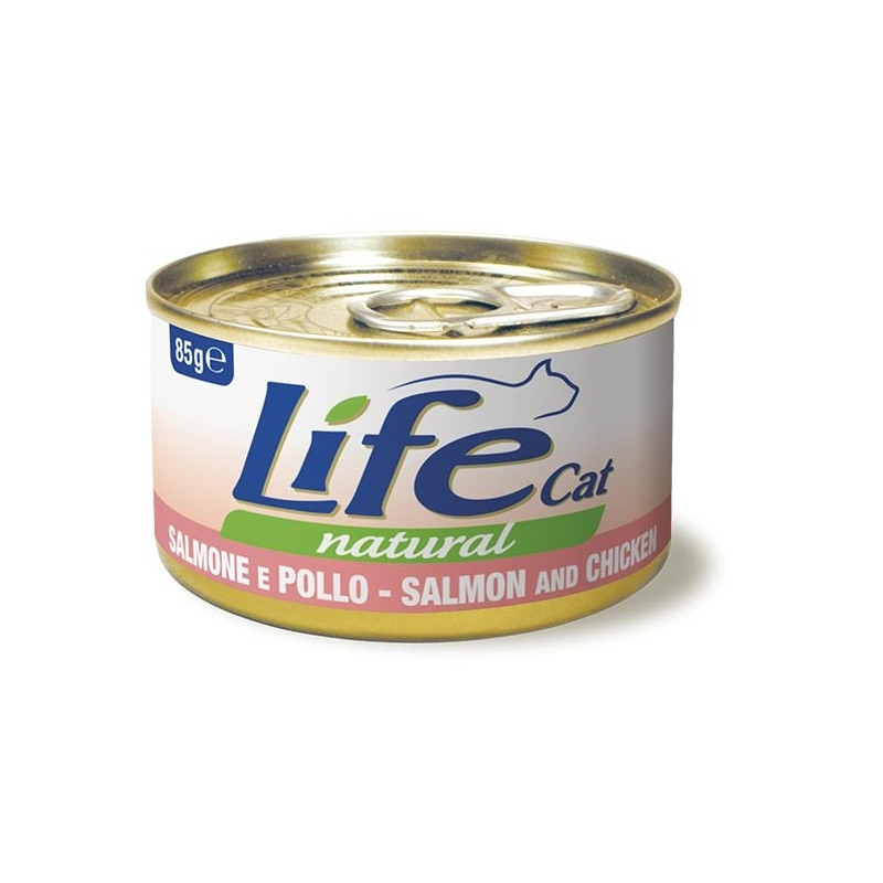 LIFE GATTO NATURAL SALMONE POLLO 85 gr.