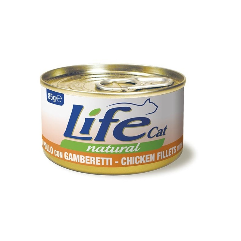 LIFE CAT NATÜRLICHE HÜHNERGARNELEN 85 gr.