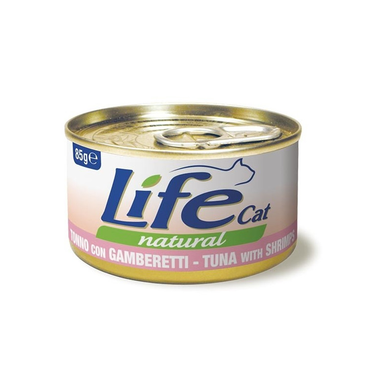 LIFE CAT NATURAL TUNA SHRIMP 85 gr.
