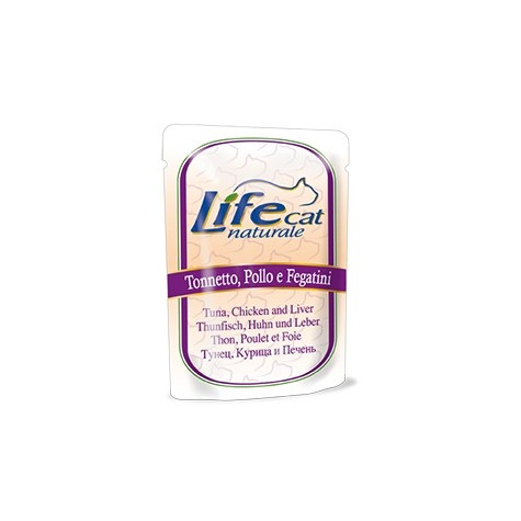 LIFE GATTO  TONNO POLLO FEGATINI 70 gr. - 