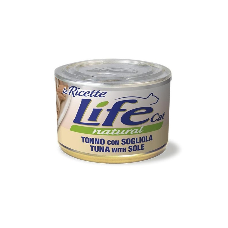 LIFE RICETTE GATTO TONNO SOGLIOLA 150 gr.