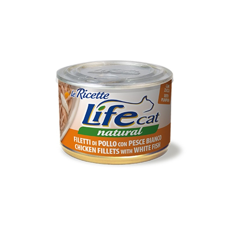 LIFE RICETTE GATTO POLLO PESCE BIANCO 150 gr.