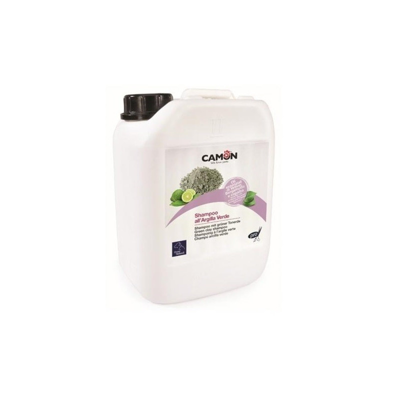 CAMON Cane Gatto Shampoo all’Argilla Verde Professional 5 Lt.
