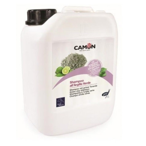 CAMON Hunde-Katzen-Shampoo mit Green Clay Professional 5 Lt.