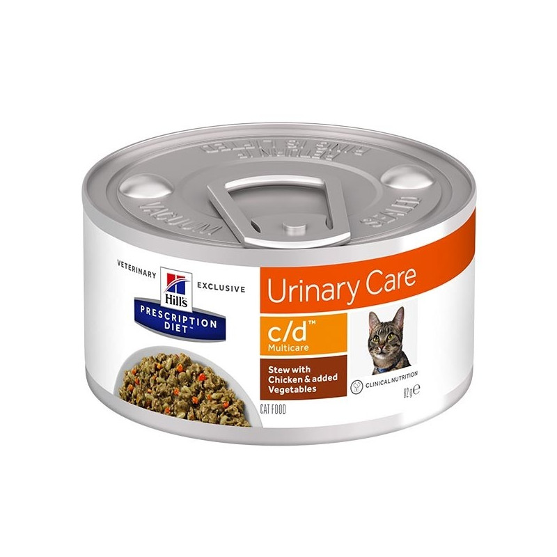 Hill's - c/d Urinary Care Multicare Spezzatino con Pollo e Verdure 82 Gr.