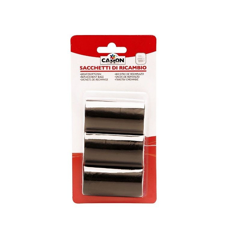 CAMON Cane Replacement Bags Black 3 Pcs.