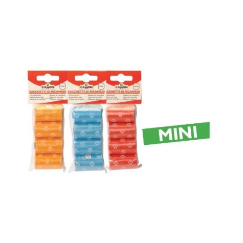 CAMON Cane Replacement Bags Orange Pink Blue 4 Pcs.